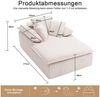 ANYSUN Relaxsessel Cord-Schlafsofa,Loungesessel,Gästebetten,Loungesofa (Bequemes Einzelsitz-Bodensofa, mit 2 Kissen,Lesesessel bequem), Perfekt für Wohnzimmer, Schlafzimmer, Jugendzimmer, Gästezimmer Bild 3