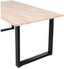 Esstisch Tablo aus Eiche, modernes U-Gestell aus Metall, natur, 220 cm, für 6–8 Personen Bild 2