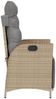 vidaXL Gartensessel mit Fußteil Verstellbar Beigemischung Poly Rattan 365285 Bild 5