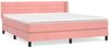 vidaXL Boxspringbett mit Matratze Rosa 160x200 cm Samt 3131032 Bild 2