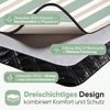 Sekey Picknickdecke Wasserdicht 200x200 cm Stranddecke Sandfrei geeignet für Picknick, Camping, Strand, Salbeigrün - Streifen Bild 5