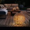 3x LED Solarleuchte, Dekorgeflecht-Kugel, D 20 cm Bild 4