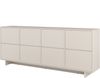 OTTO home Sideboard Tatami, Stilvolle, moderne grifflose Kommode 4 Türen, Breite 220cm, Anrichte mit viel Stauraum, Böden verstellbar, push-to-open-Funktion Bild 3