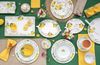 EasyLife Tasse Fleurs et Citrons, Porzellan, Spülmaschinengeeignet, Mehrfarbig, Zitronen, H: 9.5cm Bild 3