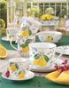 EasyLife Tasse Fleurs et Citrons, Porzellan, Spülmaschinengeeignet, Mehrfarbig, Zitronen, H: 9.5cm Bild 4