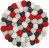 Untersetzer Glasuntersetzer Schafwolle Filz Ø10 cilio LANA Rosso rund 470390 Bild 2