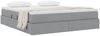 vidaXL Aufbewahrungsbett mit Matratze Hellgrau 160 x 200 cm Polyester 3370236 Bild 3