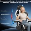 HOMALL Gaming-Stuhl Massage Gaming Stuhl mit Fußstütze 90-135° Rückenlehne einstellbar (Bürostuhl Ergonomisch,Verstellbarem Lenden- & Kopfkissen,mit Fußstütze) Bild 3