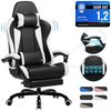 HOMALL Gaming-Stuhl Massage Gaming Stuhl mit Fußstütze 90-135° Rückenlehne einstellbar (Bürostuhl Ergonomisch,Verstellbarem Lenden- & Kopfkissen,mit Fußstütze) Bild 5
