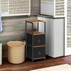 HOOBRO Badezimmerschrank Vintagebraun Schwarz Stoffschubladen EBF87CW01 Bild 5