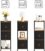 HOOBRO Badezimmerschrank Vintagebraun Schwarz Stoffschubladen EBF87CW01 Bild 3