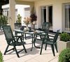 Klapptisch >Boulevard< in Mamor weiß, mecalit®-PRO - 150x72x90cm (BxHxT) Bild 4