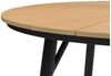 IDIMEX Gartentisch AGAPE, Balkontisch rund 120 cm mit WPC-Platte & Alugestell schwarz/natur Bild 3