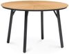 IDIMEX Gartentisch AGAPE, Balkontisch rund 120 cm mit WPC-Platte & Alugestell schwarz/natur Bild 2