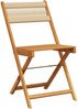 vidaXL Gartenstühle 8 Stk. Klappbar Beige Massivholz Akazie 3214609 Bild 3
