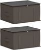 vidaXL Aufbewahrungsbox mit transparentem Oberfenster 2 pcs Grau 42024725 Bild 2