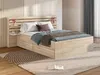 Vente-unique - TENALIA Bett Holz, Platte Beige - B 216,8 cm x H 98,2 cm x L 222,8 cm Bild 1