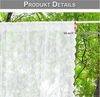 Qelus Vorhang Voile Vorhang mit Stangendurchzug Stickerei und Spitze, Stangentaschen, 2er Set weiße transparente Gardinen für Wohnzimmer Schlafzimmer Küche Bild 3