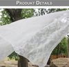 Qelus Vorhang Voile Vorhang mit Stangendurchzug Stickerei und Spitze, Stangentaschen, 2er Set weiße transparente Gardinen für Wohnzimmer Schlafzimmer Küche Bild 4