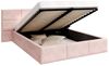 FDM Polsterbett Bettrahmen Bettgestell 90x200, 120x200, 140x200, 160x200, 180x200cm (MADE IN EU - mit hochwertigem Velours Bezug Trinity, Bettrahmen, Bett, Optional mit Matratze bestellbar, mit gepolsterten Wandpaneelen als stilvolle Kopfteil-Alternati... Bild 4