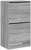 vidaXL Schuhschrank mit 2 Klappen Grau Sonoma 60x42x108 cm 3214390 Bild 2