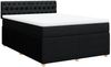 vidaXL Boxspringbett mit Matratze Schwarz 140x200 cm Stoff 3287488 Bild 2