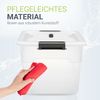Juskys Aufbewahrungsbox mit Deckel, 6er-Set, stapelbar, Kunststoff transparent, 30 Liter Bild 4