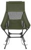 SONGMICS Campingstuhl klappbar mit verstellbarer Höhe, Stahlrahmen, Kopfstütze, hoher Rückenlehne, 2 Taschen, Outdoor, grün Bild 4