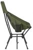 SONGMICS Campingstuhl klappbar mit verstellbarer Höhe, Stahlrahmen, Kopfstütze, hoher Rückenlehne, 2 Taschen, Outdoor, grün Bild 3