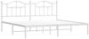 vidaXL Bettgestell mit Kopfteil Metall Weiß 193x203 cm 353494 Bild 3