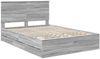 vidaXL Bettrahmen Graues Sonoma 160 x 200 cm Ingenieurs Holz 3409445 Bild 4