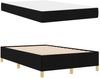 vidaXL Bettrahmen mit Matratze Schwarz 120 x 190 cm Stoff 3398922 Bild 4
