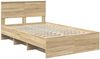 vidaXL Bettrahmen Sonoma-Eiche 120 x 123 cm Holzwerkstoff 3408874 Bild 4