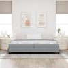 vidaXL Boxspringbett mit Matratze Hellgrau 200 x 200 cm Stoff 3398514 Bild 3