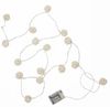 Lights4fun LED-Lichterkette 16er LED Rattan Lichterkette warmweiß Batteriebetrieb Bild 3