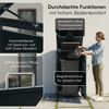 STEELSØN 'Diorus' Mülltonnenbox 1er 240 Liter, anthrazit, Mülltonnenverkleidung aus Stahl mit Sichtstreifen, wetterfest, 116x80x69 cm, abschließbare Müllbox für 1 Tonne Bild 3