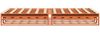 vidaXL Massivholzbett ohne Matratze Wachsbraun 140x190 cm Kiefernholz 850871 Bild 5