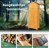 COSTWAY Garten-Geräteschrank, Gerätehaus, Geräteschuppen mit klappbarem Tisch & Tür & Satteldach Bild 3