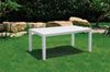 Dmora Gartentisch Pickering, Picknickbasis, Garten-Esstisch, Mehrzweck-Außenbank, 95x161 h75 cm, Weiß Bild 2