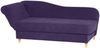 Recamiere mit Armteil links klappbar Katia Bezug Veloursstoff Buche natur / violett 22695 Bild 2