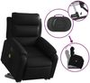 vidaXL Massagesessel mit Aufstehhilfe Schwarz Kunstleder 3205049 Bild 5