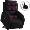 vidaXL Massagesessel mit Aufstehhilfe Schwarz Kunstleder 3205049 Bild 2