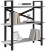 vidaXL Bücherregal Graues Sonoma 100 x 33,5 x 102 cm Holzwerkstoff 883949 Bild 3