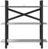 vidaXL Bücherregal Graues Sonoma 100 x 33,5 x 102 cm Holzwerkstoff 883949 Bild 5
