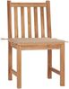 vidaXL Gartenstühle 2 Stk. mit Kissen Massivholz Teak 3062919 Bild 2