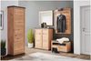XORA 'BENTON' Garderobenbank Eiche braun, MDF Holznachbildung, 85.2 x 50.5 x 38.5 cm, mit Schublade Bild 2