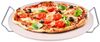 HAC24 Pizzastein Backstein für Backofen & Grill Ofen Gasgrill Pizza Stein, (2-St), Ø 33 cm mit Edelstahl-Halterung 1 cm Stark Bild 4