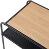 Beistelltisch Krødsherad 55x51x36cm Schwarz/Eiche [en. casa] Bild 5