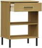 vidaXL Konsolenschrank OSLO mit Metallbeinen Braun Massivholz Kiefer 351000 Bild 5