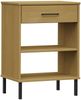 vidaXL Konsolenschrank OSLO mit Metallbeinen Braun Massivholz Kiefer 351000 Bild 2